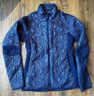 Mountain Force Quilted Insulated Jacket Navy Blue Size 34/XS